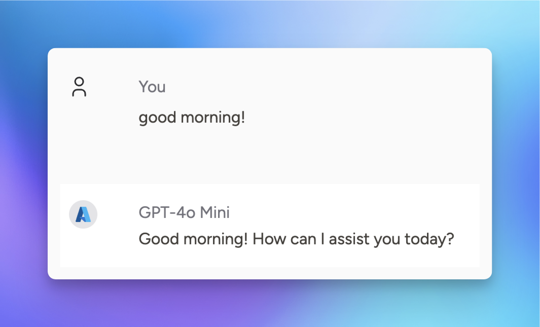 chat with azure open ai