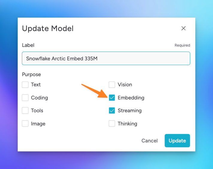 embedding model purpose